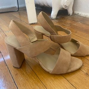 Ann Taylor Nude Suede Heel
